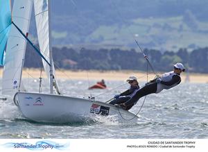 Annie Haeger and Briana Provancha (USA) - Ciudad de Santander Trophy - 2014 ISAF Worlds Test Event photo copyright  Jesus Renedo http://www.sailingstock.com taken at  and featuring the  class