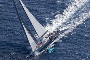 Irvine Laidlaw's HIGHLAND FLING (MON), overall winner in Mini Maxi Racing/Crusing division - 2014 Maxi Yacht Rolex Cup photo copyright  Rolex / Carlo Borlenghi http://www.carloborlenghi.net taken at  and featuring the  class