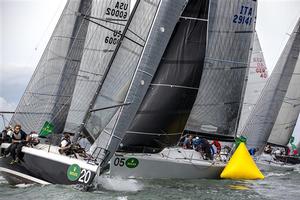 Twisted (USA) and Enfant Terrible (ITA) mark rounding photo copyright  Rolex/Daniel Forster http://www.regattanews.com taken at  and featuring the  class