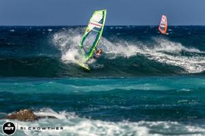 13-year-old Jake Schwetti wins...despite sailing half a heat. - Amateur bracket of the AWT Severne Starboard Aloha Classic 2014 photo copyright Si Crowther / AWT http://americanwindsurfingtour.com/ taken at  and featuring the  class