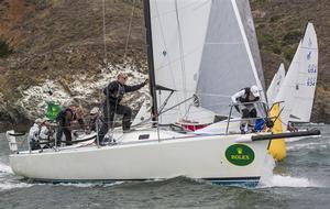 Bruce Stone's Arbitrage takes first place overall in the J/105 class  - Rolex Big Boat Series 2014 photo copyright  Rolex/Daniel Forster http://www.regattanews.com taken at  and featuring the  class