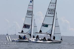 GBR 057/AUS 044 - IFDS Worlds 2014 photo copyright Tim Wilkes taken at  and featuring the  class