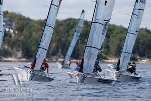 Racing on the SKUD course - IFDS Worlds 2014 photo copyright Tim Wilkes taken at  and featuring the  class