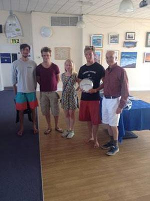 Ashley Goddard, Bryn Philips, Philie Holinghurst, Jack Muldoon the 2014 UK Etchells Corinthian National Champions with David Franks - 2014 UK Etchells Open National Championships photo copyright Rob E. Goddard taken at  and featuring the  class