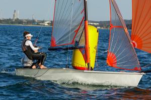 Chloe Fisher on 29er Starfish photo copyright Robin Evans taken at  and featuring the  class