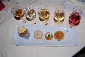 Five icewines paired with four peach desserts - Niagara-on-the-Lake, a popular cruising destination in Canada photo copyright The Galley Guys taken at  and featuring the  class