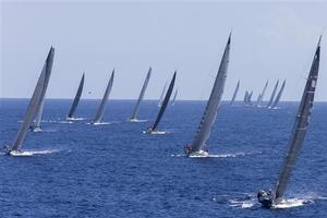 Impressive 35 boats fleet starting the battle for the Maxi Yacht Rolex Cup 2014 - 2014 Max Yacht Rolex Cup photo copyright  Rolex / Carlo Borlenghi http://www.carloborlenghi.net taken at  and featuring the  class