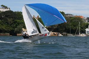 Kiwis on C-Tech airborne at a previous Interdominion photo copyright Rolf Lunsman taken at  and featuring the  class