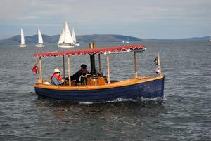 The tiny steam launch Leprena was among the many power craft in the Sail Past. photo copyright Peter Campbell taken at  and featuring the  class