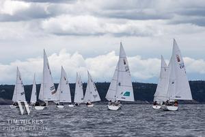 More Sonars with clouds - 2014 IFDS World Championship photo copyright Tim Wilkes taken at  and featuring the  class