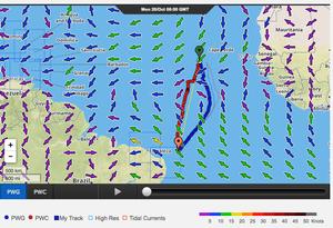 Varied course routing for Team Brunel will give rise to some tough strategy considerations  - 0640hrs UTC 20 October 2014 photo copyright PredictWind http://www.predictwind.com taken at  and featuring the  class