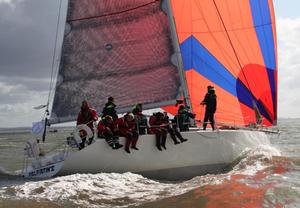 Palpatine on start line of Sevenstar Round Britain and Ireland Race. photo copyright Doug Innes taken at  and featuring the  class