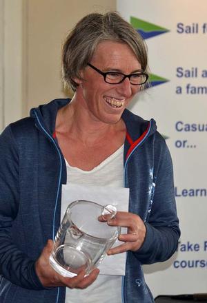 Emma McEwen receives the prize for 1st Lady Crew at the RS800 Nationals photo copyright Ela Miller taken at  and featuring the  class