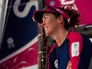 Onboard, Volvo Ocean Race, Action, 2014-15, Team SCA, OBR, Libby Greenhalgh, leg0 photo copyright Corinna Halloran / Team SCA taken at  and featuring the  class