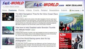View of the featured story section of the new Sail-World. photo copyright SW taken at  and featuring the  class