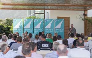 Skippers Briefing at the YCCS clubhouse - 2014 Max Yacht Rolex Cup photo copyright  Rolex / Carlo Borlenghi http://www.carloborlenghi.net taken at  and featuring the  class