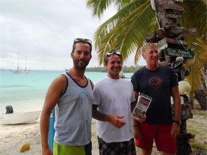 The best log prize from leg 10 went to the crew on Polaris - 2014 World ARC photo copyright World Cruising Club http://www.worldcruising.com taken at  and featuring the  class