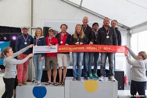 Top 3 - Melges 24 Dutch Open Championship 2014 photo copyright Jasper van Staveren taken at  and featuring the  class