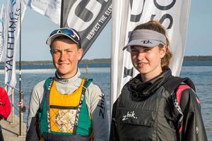 WA sailors Campbell Stewart and Izzy Kenny photo copyright Robin Evans taken at  and featuring the  class
