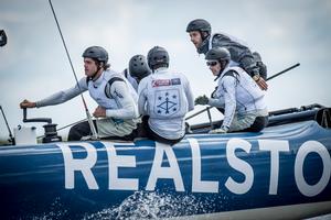 Realteam by Realstone in Cardiff, Act 5, Extreme Sailing Series. photo copyright Loris von Siebenthal http://www.myimage.ch taken at  and featuring the  class