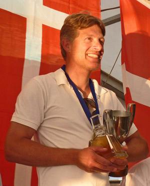 Jørgen Svendsen, 2014 OK Dinghy European Champion photo copyright  Robert Deaves taken at  and featuring the  class
