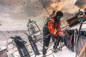 2014 - 15 Volvo Ocean Race - Team Vestas Wind heads for the Southern Ocean photo copyright Brian Carlin - Team Vestas Wind taken at  and featuring the  class