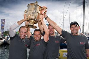 Francesco Bruni and his team winning the 2013 Argo Group Gold Cup photo copyright On Edition / AWMRT taken at  and featuring the  class