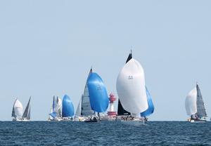 Low Noise leading the pack downwind in Class C. photo copyright ORC Media taken at  and featuring the  class