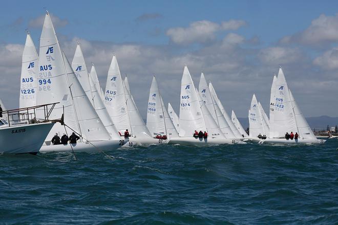 All clear for the start of Race Four. © Kylie Wilson Positive Image - copyright http://www.positiveimage.com.au/etchells