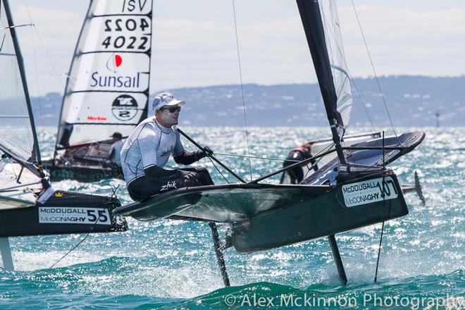 AUS3990 - Will Phillips with the war paint on... - 2015 Moth World Championships ©  Alex McKinnon Photography http://www.alexmckinnonphotography.com