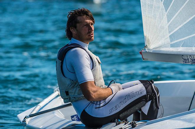 Giorgio Poggi. Had a great day with a 2, 3 to move up to 12th © Walter Cooper /US Sailing http://ussailing.org/
