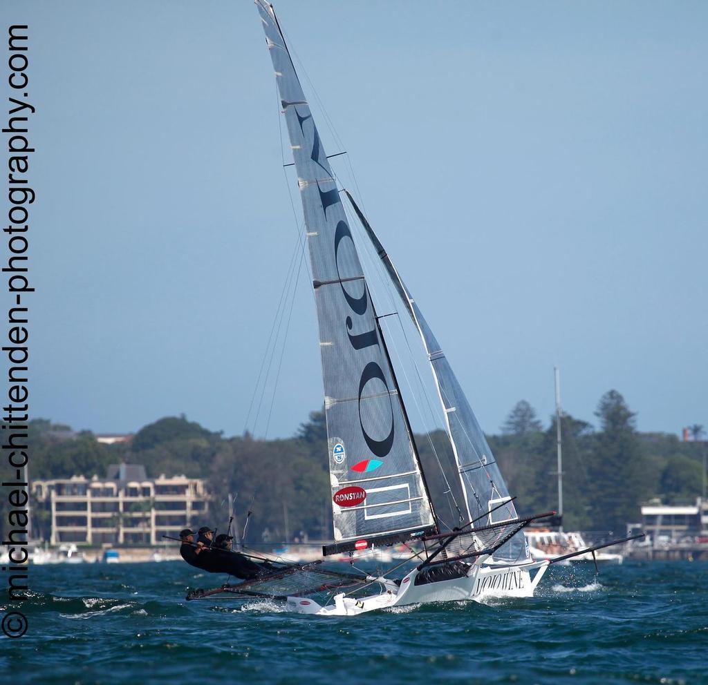 10860991 1592962660936796 1311219574470478940 o - 18ft Skiffs NSW Championships January 18, 2015 photo copyright Michael Chittenden  taken at  and featuring the  class