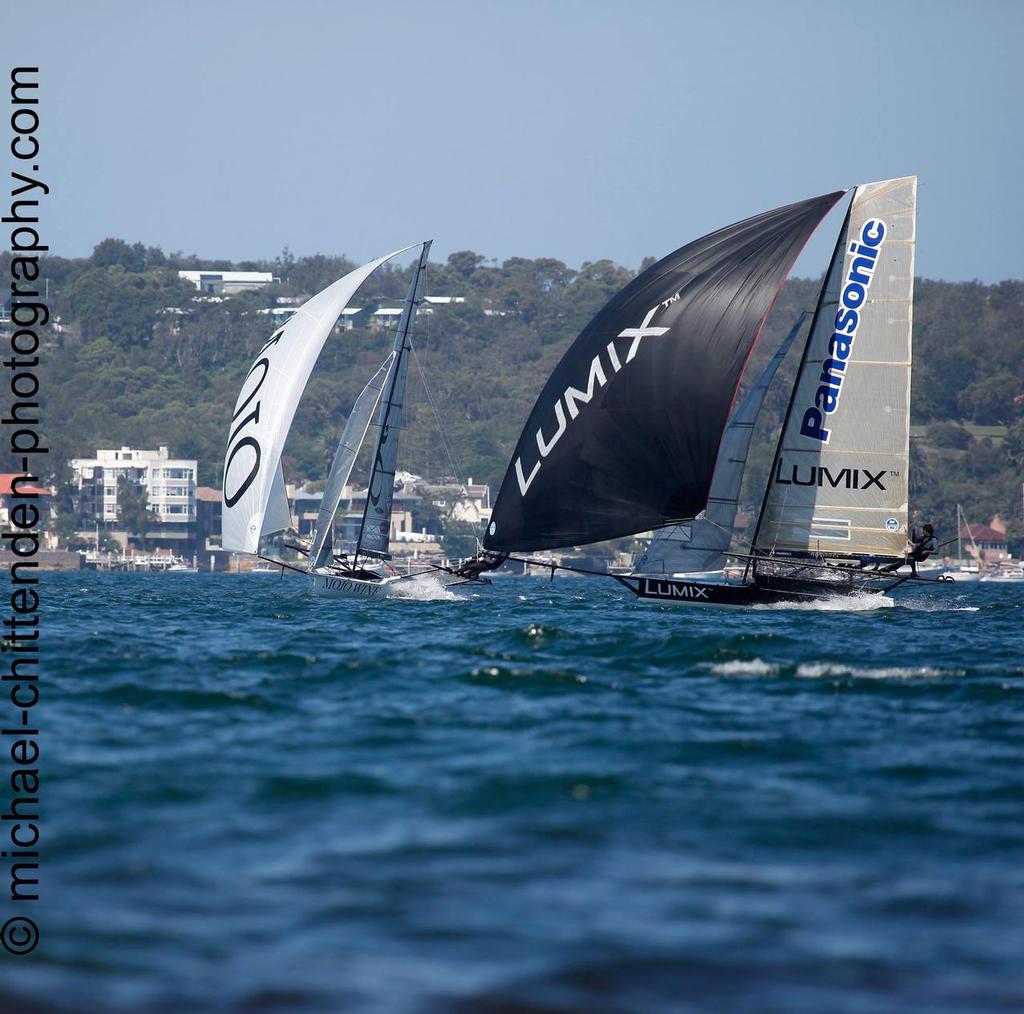 10904577 1592960604270335 8579430613741099809 o - 18ft Skiffs NSW Championships January 18, 2015 photo copyright Michael Chittenden  taken at  and featuring the  class