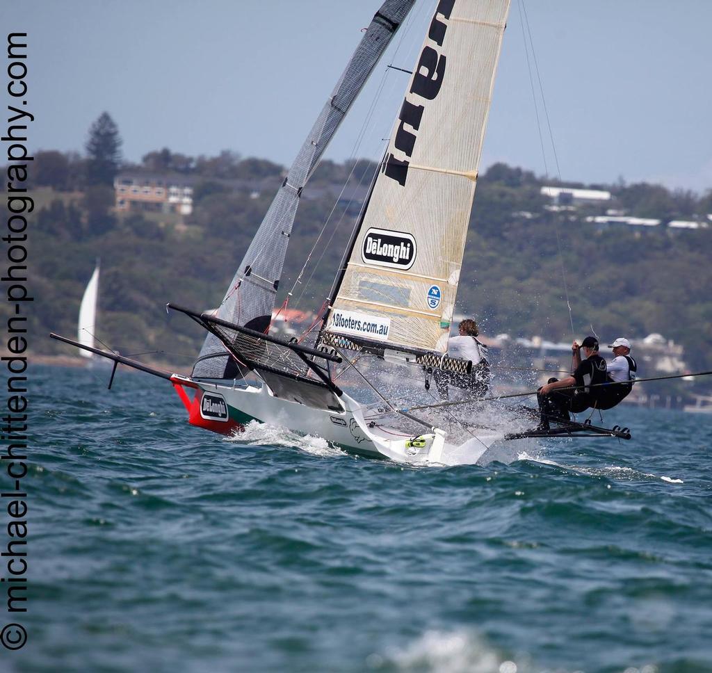 10923815 1592960400937022 7598527752662312887 o - 18ft Skiffs NSW Championships January 18, 2015 photo copyright Michael Chittenden  taken at  and featuring the  class