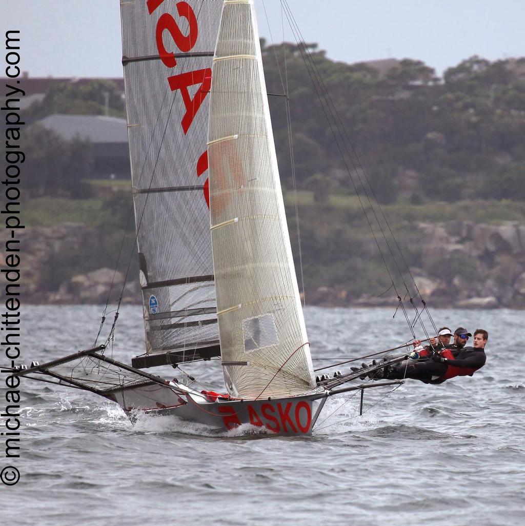 Race 4 of the NSW 18ft Skiff Championships photo copyright Michael Chittenden  taken at  and featuring the  class