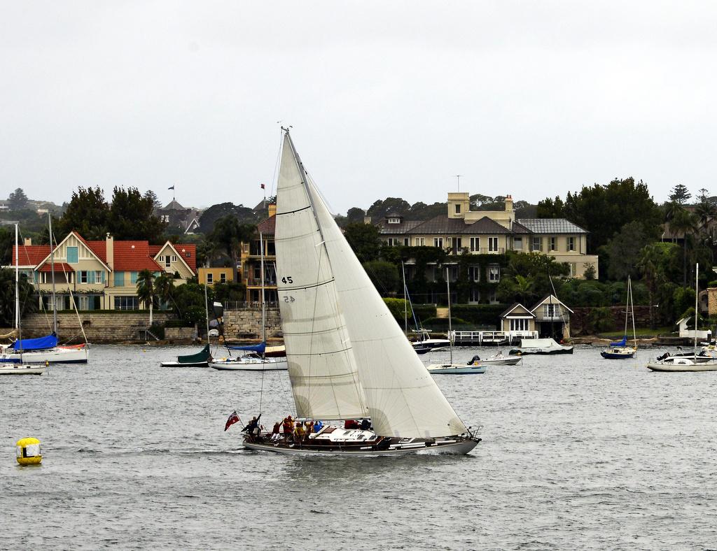 Fidelis took line honours at the 179th Australia Day regatta - Australia Day Regatta 2015 photo copyright John Jeremy http://www.sasc.com.au taken at  and featuring the  class