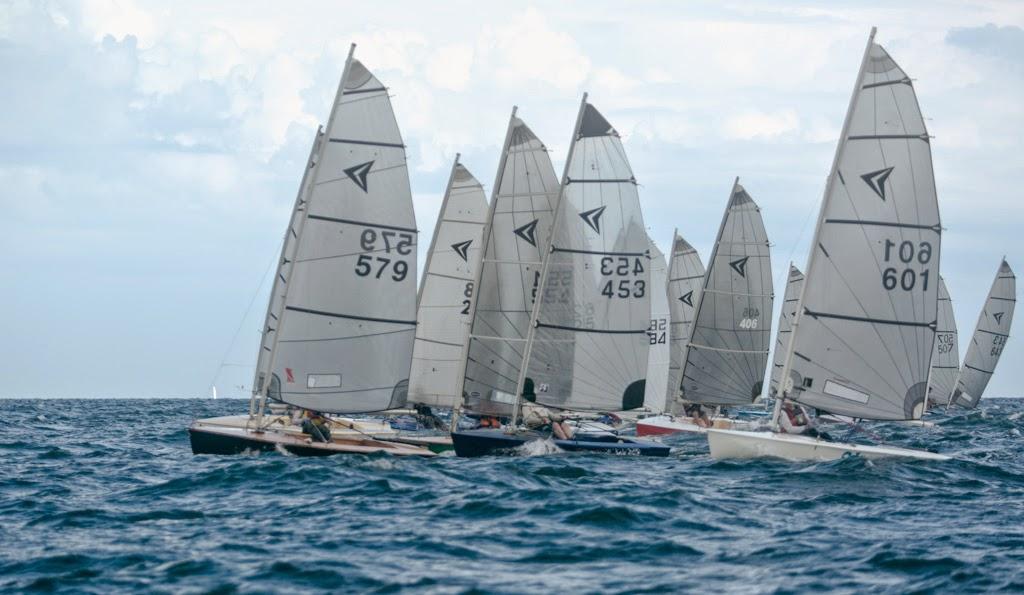 View down the line, start of Race  2 off Yeppoon - 31st Impulse Australian Championships photo copyright Marina Hobbs taken at  and featuring the  class