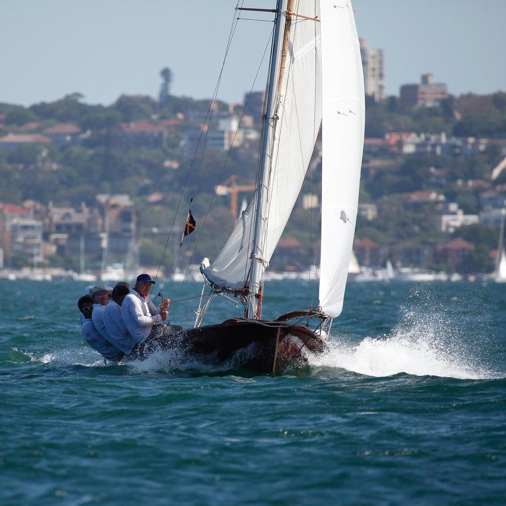 Australian Historic 18ft Championship-2 - Classic 18ft Skiffs - Sydney, January 23, 2015 photo copyright Michael Chittenden  taken at  and featuring the  class