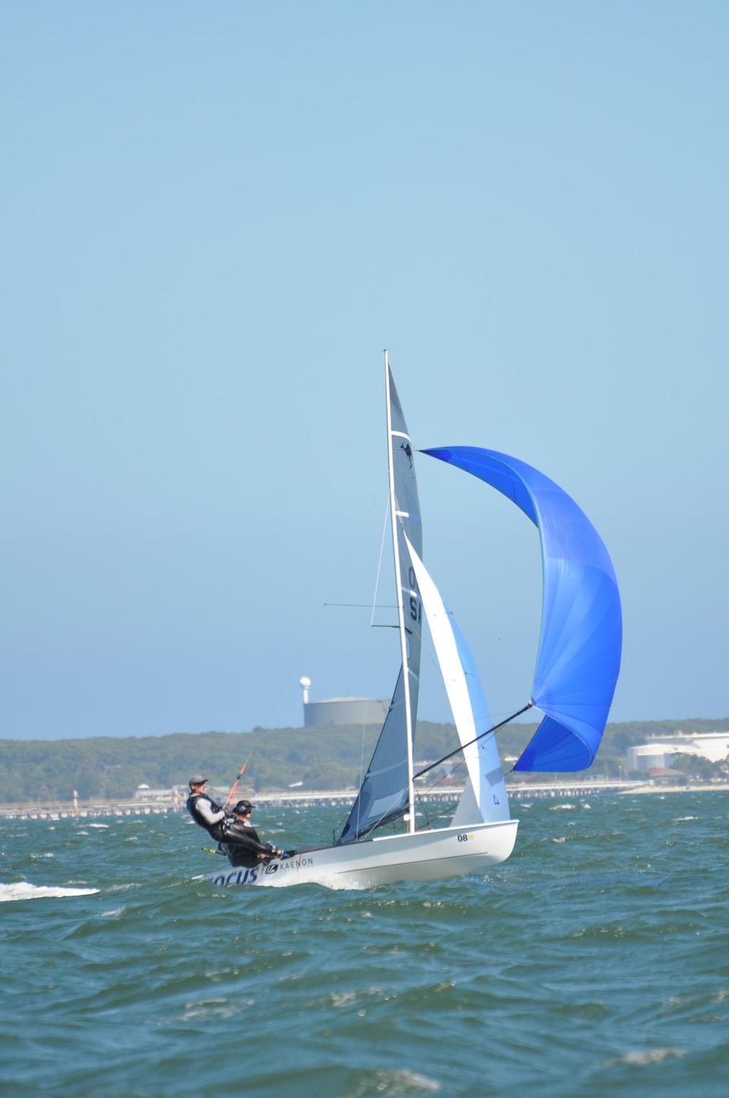 Focus' downwind speed was a key to their success © Lou Hollis