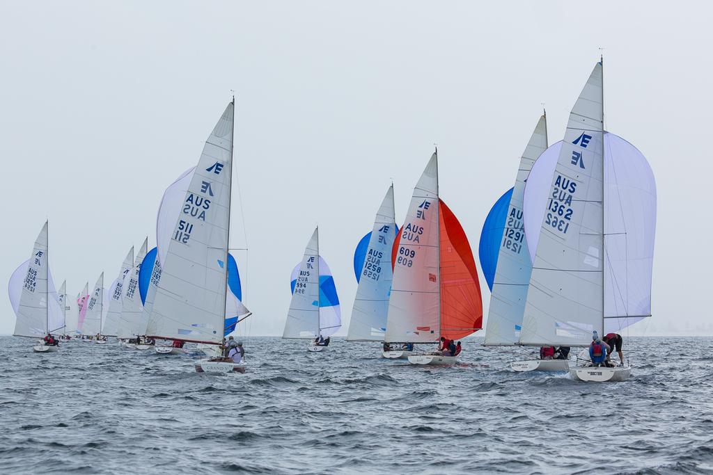 A rainy first day… - Musto 2015 Etchells Australian Championship photo copyright Kylie Wilson Positive Image - copyright http://www.positiveimage.com.au/etchells taken at  and featuring the  class