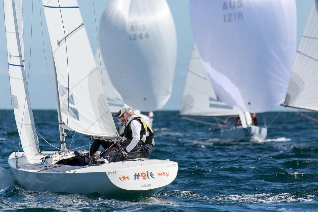 The Hole Way were second in the series. - 2015 Etchells Australian Championship photo copyright Kylie Wilson Positive Image - copyright http://www.positiveimage.com.au/etchells taken at  and featuring the  class