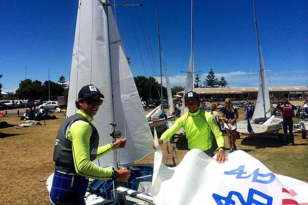 Lachlan Gilmour / Emerson Carlberg - Australian Youth Championships 2015 © Australian Sailing Team