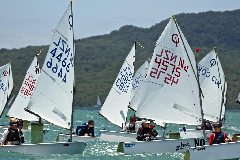  - January 26 - Auckland Optimist Championships, Day 3 photo copyright Richard Gladwell www.photosport.co.nz taken at  and featuring the  class