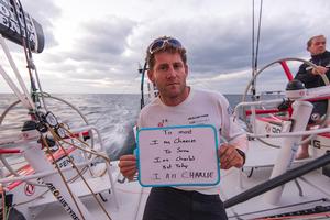 Charles Caudrelier - Dongfeng Race Team - Leg three Volvo Ocean Race 2014-15. photo copyright  Sam Greenfield / Volvo Ocean Race taken at  and featuring the  class