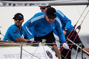 Both Taylor Canfield and tactician Rod Dawson are aiming to win the championship this season - 2014 Alpari World Match Racing Tour. - a photo copyright  Robert Hajduk / WMRT taken at  and featuring the  class