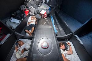 Leg 3, Day 6 - Kit onboard  'Lots of things are different from what we could imagine on land' - Kit as he settles into life onboard  - Dongfeng Race Team - Leg three Volvo Ocean Race 2014-15. photo copyright  Sam Greenfield / Volvo Ocean Race taken at  and featuring the  class