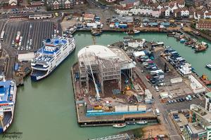 Aerial shot - Camber Quay. photo copyright  Shaun Roster taken at  and featuring the  class