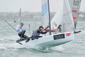  2015 International 14 Worlds in Geelong, Australia – Friday, 09 January 2015, Race two Images by Photographer Christophe Favreau. photo copyright Christophe Favreau http://christophefavreau.photoshelter.com/ taken at  and featuring the  class