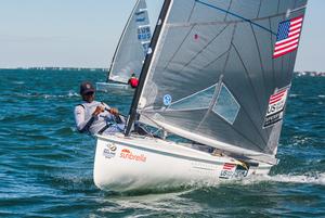 Caleb Paine, Finn - ISAF Sailing World Cup Miami 2015 photo copyright Will Ricketson / US Sailing Team http://home.ussailing.org/ taken at  and featuring the  class