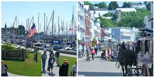 Scenes from Mackinac Island after the 2014 Bell’s Beer Bayview Mackinac Race photo copyright Martin Chumiecki taken at  and featuring the  class